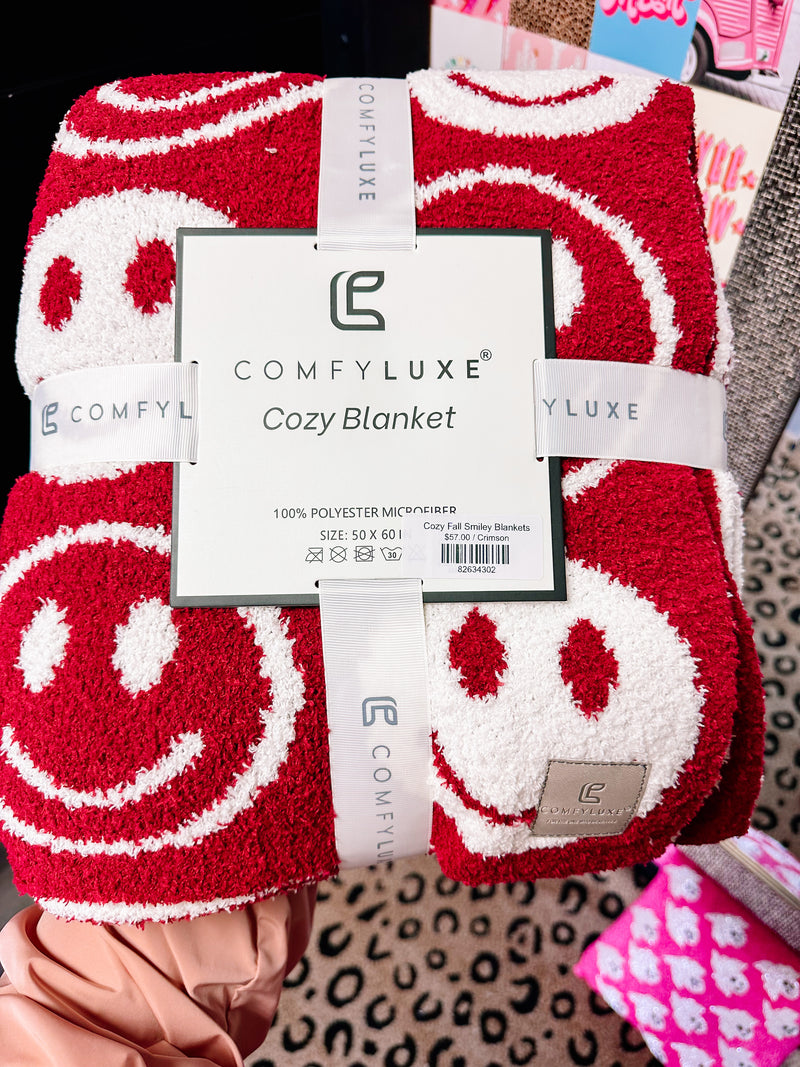 Cozy Fall Smiley Blankets