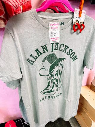 Grey Alan Jackson Graphic Tee