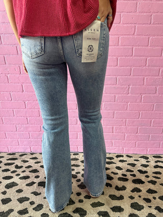 Risen Non-Distressed High Rise Bootcut Jeans