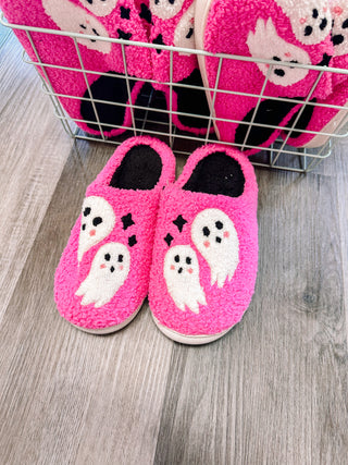 Pink Ghost Slippers