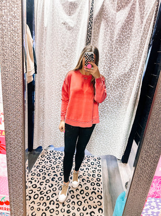 Red Comfy Pullover