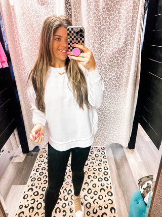 White Comfy Pullover