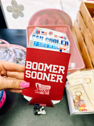 Licensed Double Sided Sooner Koozie