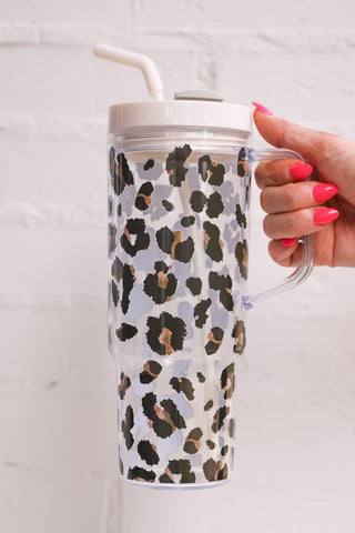 Cheetah Acrylic Tumbler