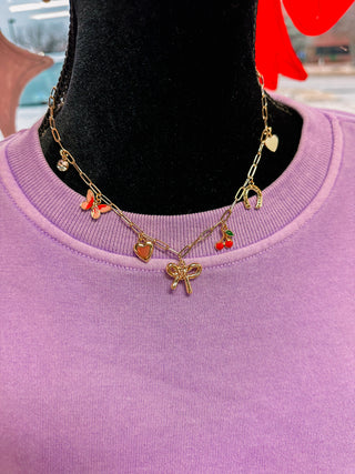 Good Girl Bow Charm Necklace