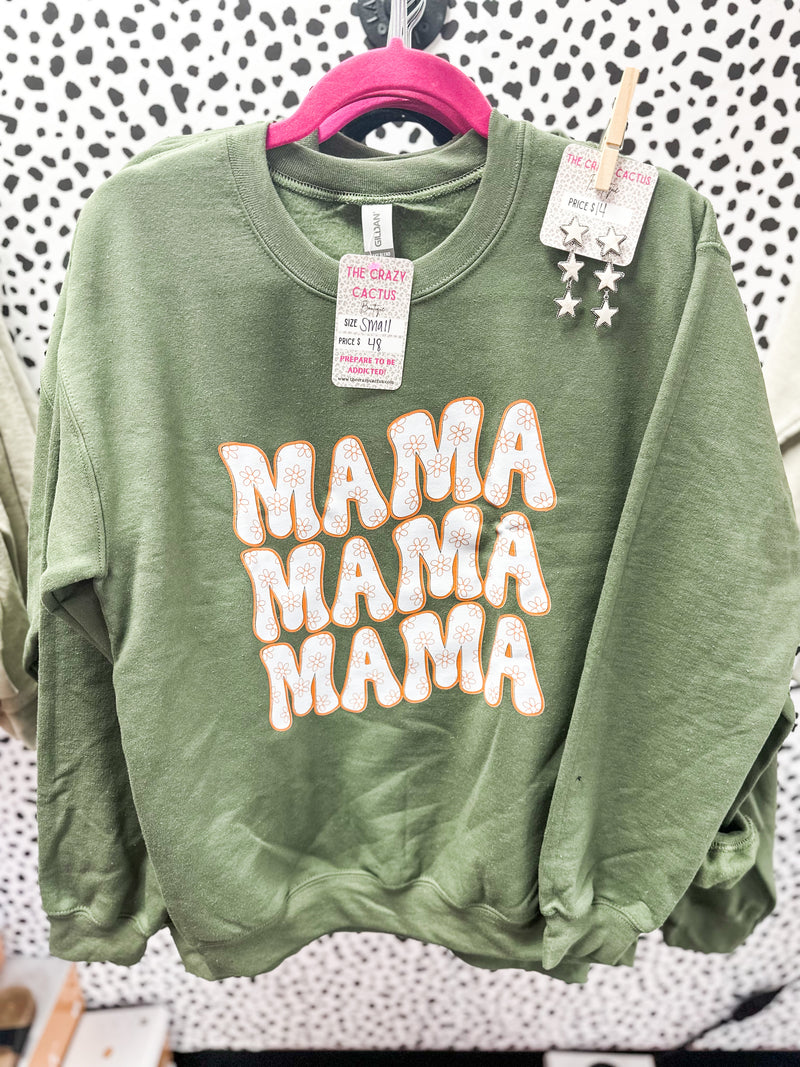 Olive Mama Sweatshirt – The Crazy Cactus