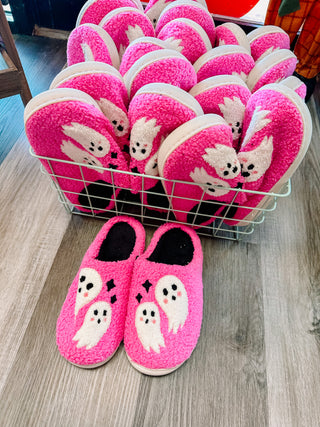 Pink Ghost Slippers