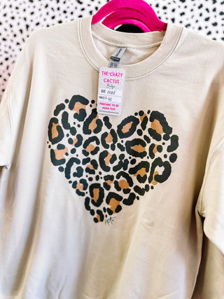 Leopard Heart Sweatshirt