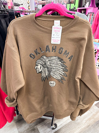 Brown Oklahoma Sweatshirt