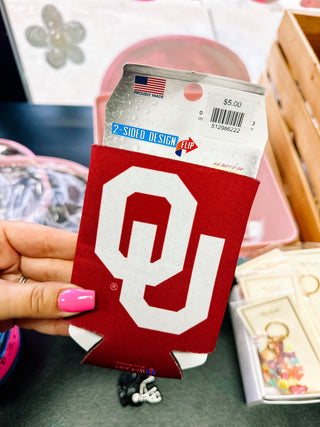 Licensed Double Sided Sooner Koozie