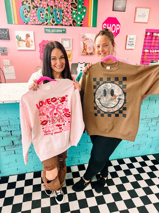 Camo Smiley Sweatshirt